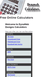 Mobile Screenshot of calculators.dynawebdesigns.com